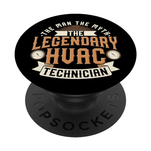 HVAC Contractor The Man Myth The Legendary HVAC Technician PopSockets Standard PopGrip