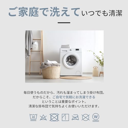 TEIJIN TEIJIN 掛布団 防ダニ 抗菌防臭 洗える ふっくら あたたか ボリューム オールシーズン 快適 清潔 マイティトップⅡ テイジングループ直営店限定 (シングル) の商品画像 5