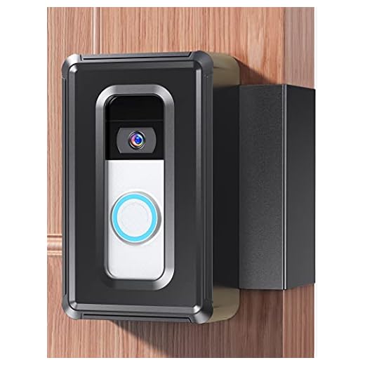 DG-Direct Anti-Theft Video Doorbell Door Mount, Video Doorbell Mount for Home Apartment, Rentals, Businesses, Office Room- Steel & Hard Plastic Doorbell Mount for Most Model- No Need to Drill (Black)