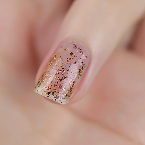 Image of ILNP Glory - Red, Orange, Copper, Gold, Chartreuse Ultra Chrome Flakie Nail Polish