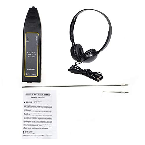 Allsun EM410 Ultrasonic Air Leak Detector Automotive Listening Device Stethoscope Mechanic Car Noise Finder Diagnostic Listening Device 100Hz thumb #8