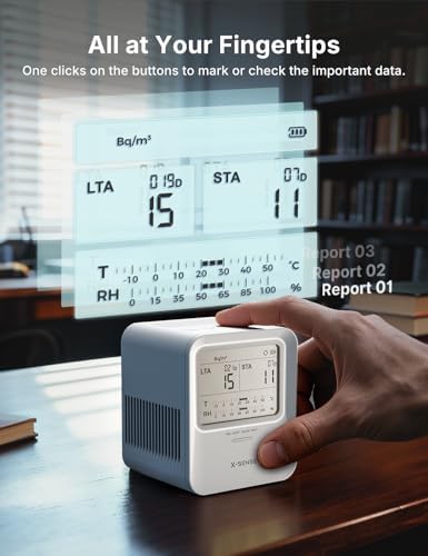 X-Sense Radon Detector with Audible Visual Alerts, Radon Test Kit for Home - 5