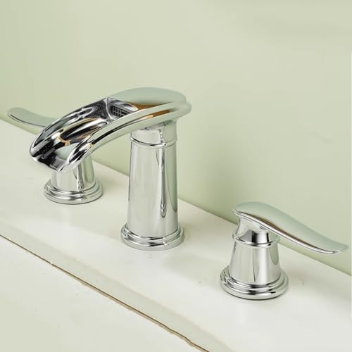 Robinet de baignoire cascade noir mat mélangeur chaud froid MOCHAMIK 3 pièces