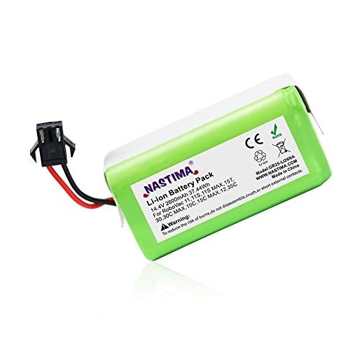 NASTIMA 14.4V 2600mAh Batería de Repuesto de Iones de Litio Compatible con Conga Excellence 990 950 1090 1790 1990 Ecovacs Deebot N79 N79S DN622 Eufy RoboVac 11 11S 30 35C y IKOHS Netbot S14 S15
