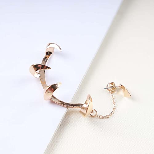 Andelaisi Punk Devil Dragon Claw Ear Cuff Earring Gothic Claw Cuff Earrings Gold Devil Claw Wrap Earrings Vintage Cartilage Ear Wrap Earrings For Women And Teen Girls #TOP1