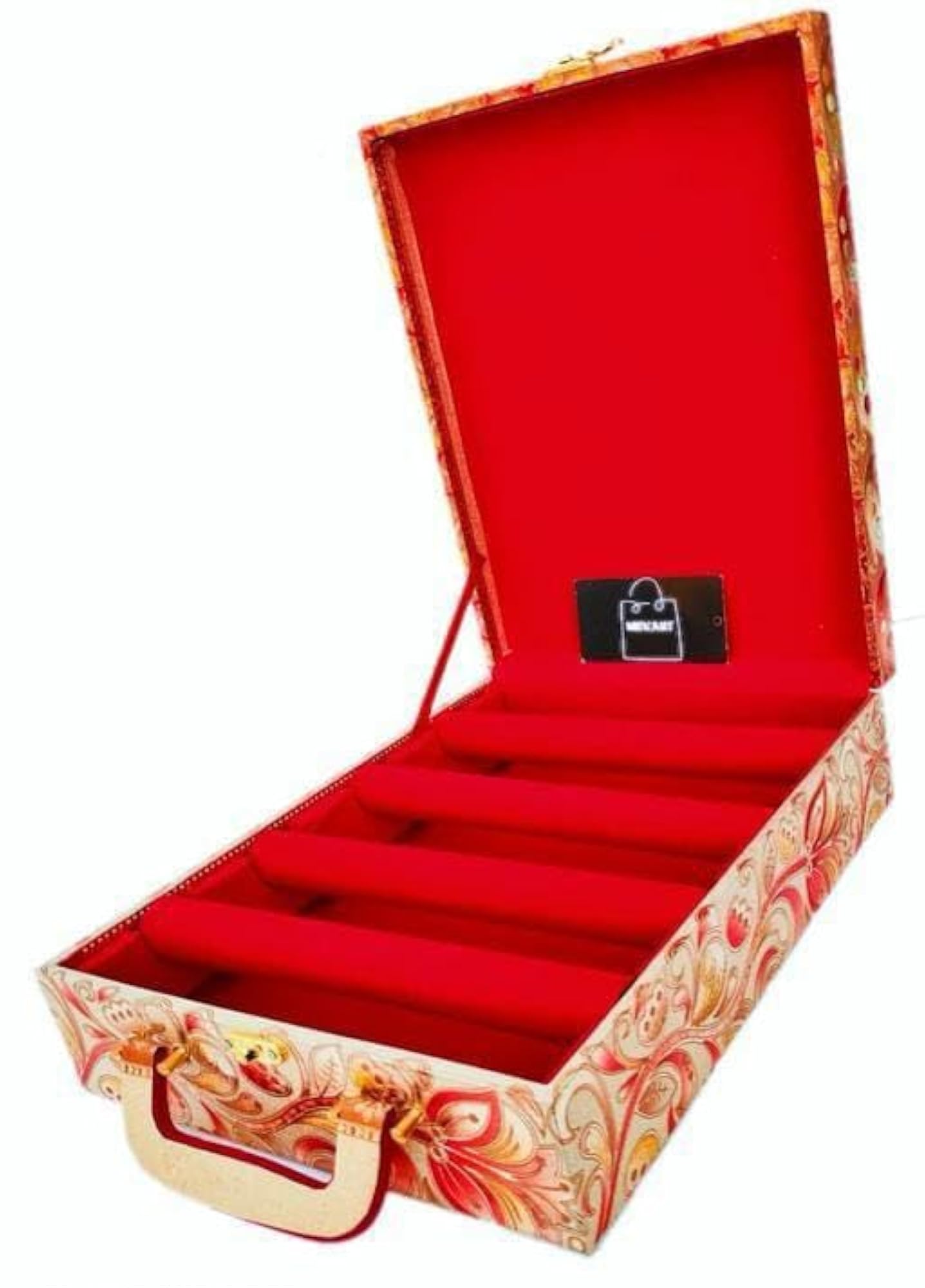 Wooden Bangle Box Organizer with Number Lock