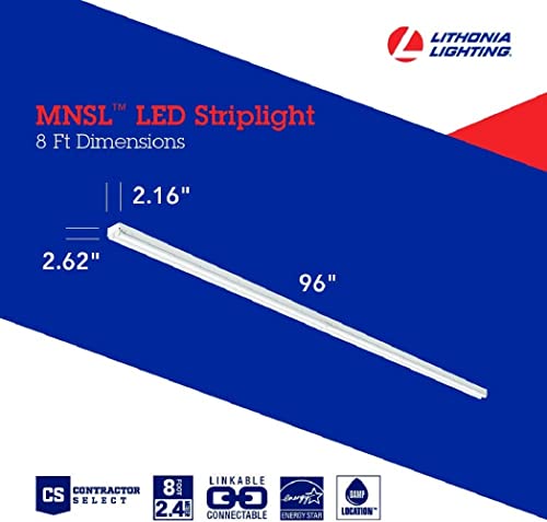 Tira de LED Lithonia Lighting 8 pies 2 luces MVOLT miniatura 6