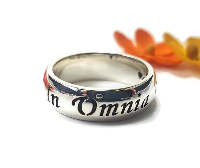 Amazon Com Gilmore Girls Jewelry In Omnia Paratus Ready For Anything Sterling Silver Ring Handmade Products