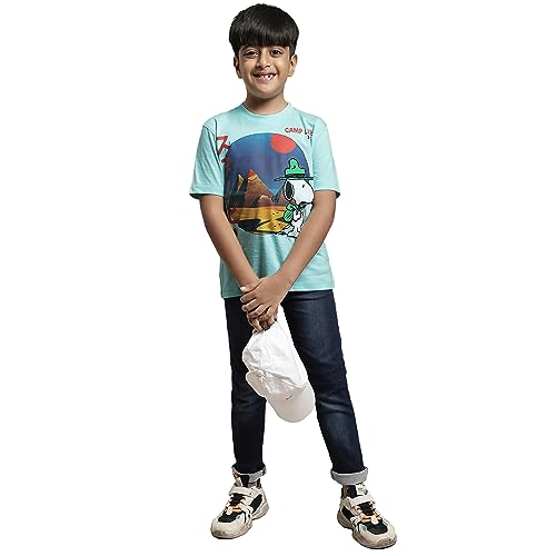 Image of Kidsville Spiderman Printed Regular Fit Orange Cotton Boy's T-Shirt