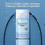 Eucerin Hydrating 3-in-1 Micellar Water, Formulated with Hyaluronic Acid, 6.8 Fl Oz Bottle - Image 2