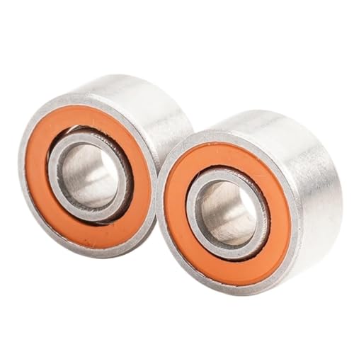 DUKUTS 2Pcs Fishing Reel Bearings S693 2RS CB ABEC7 LD 3 * 8 * 4 mm Stainless Steel Hybrid Ceramic Ball Bearing S693-2OS CB S693RS