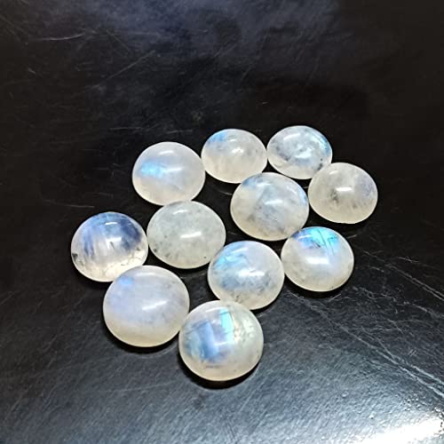 Cabochon rond en pierre de lune naturelle pour la création de bijoux - 3