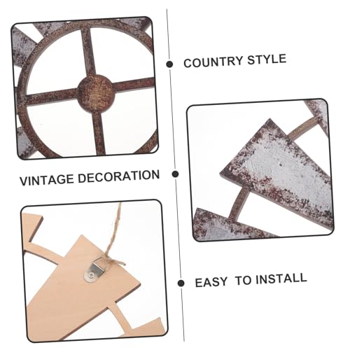 Molinos de viento de madera PRETYZOOM decoracion de pared artistica y acabados rusticos premium 6