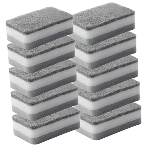Image of 10 Pack Kitchen Dish Sponges 4.33X2.75X1.37 Inches - Multi-Purpose Water Absorbing Scrubbing Sponges for Dishwashing Pots Sinks and Kitchen Cleaning