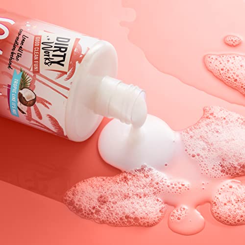 Dirty Works Soak It Up Coconut Bath Soak with Mango Extract & Coconut Oil | Moisturises and Soothes | Fragnace of Creamy Coconut & Fresh Peach - 500 ml (Pack of 1) - Image 4
