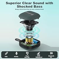 Bobtot Portable Wireless Bluetooth Speaker, IPX7, TWS Pairing, Darkblue — image 2