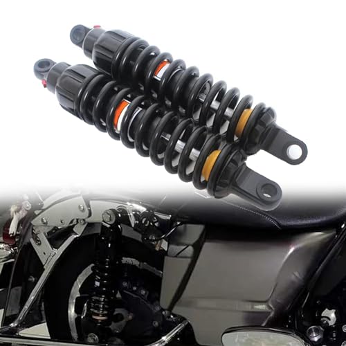 Amortisseurs arrière 343mm suspension moto custom protection et confort de route