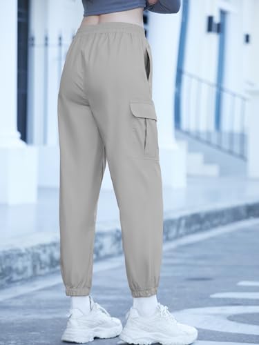 Image of SANGTREE Girls & Womens Drawstring Cargo Jogger Pants,3 Years - Women 3XL
