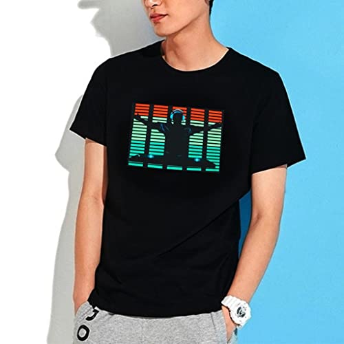 Camisa para hombre cuello T Down Glowing color salmón reactiva 5