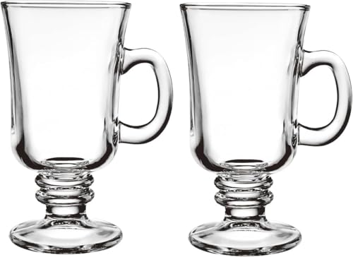 GOTRAFY 250ml �A�C���b�V���K���X�R�[�q�[�J�b�v �����t�� 2��/4�Z�b�g �W���b�L �J�N�e���O���X �n�C�{�[���O���X �t���[�g�h�����N �~���N�E�g���Ή� (2��)