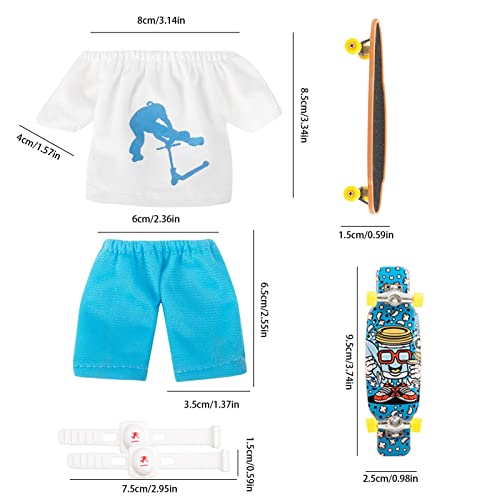 Conjunto de mini skate de dedo,Skates de dedo | Pacote de brinquedos de dedo presentes para crianças