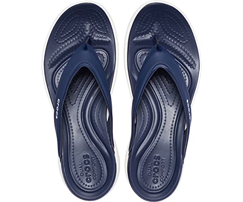 Image of Crocs Capri V Sporty Women Flip Navy UK5