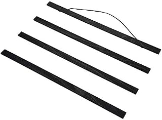 Magnetic Poster Hanger Frame, Light Wood Wooden Magnet Canvas Artwork Print Dowel Hangers Rails Frames Hanging Kit for Wall Art Prints Photos Pictures Map Landscape Fabric (8.27inch)