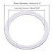 DERNORD PTFE (Teflon) Tri-Clamp Gasket O-Ring - 3 Inch Style Fits OD 91MM Sanitary Pipe Weld Ferrule (Pack of 5)