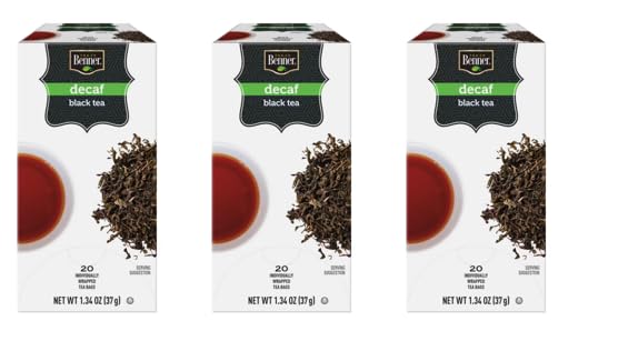 Benner Tea Co. Decaf Black Tea. 20 bags/box x (Three Boxes- 60 tea bags)