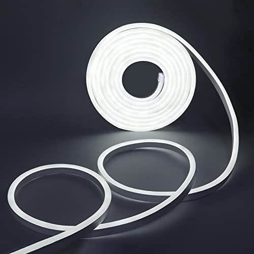 5M Led Strip 6500K,120 Leds/M Ip67 Waterproof Flexible Neon Strip,2835 Led Rope Light 110V,Ir 750W 23 Key Dimmer For Ceiling, Living Room,Bedroom,Bar,Cafe,Garden And Festive Lighting Decoration #TOP2