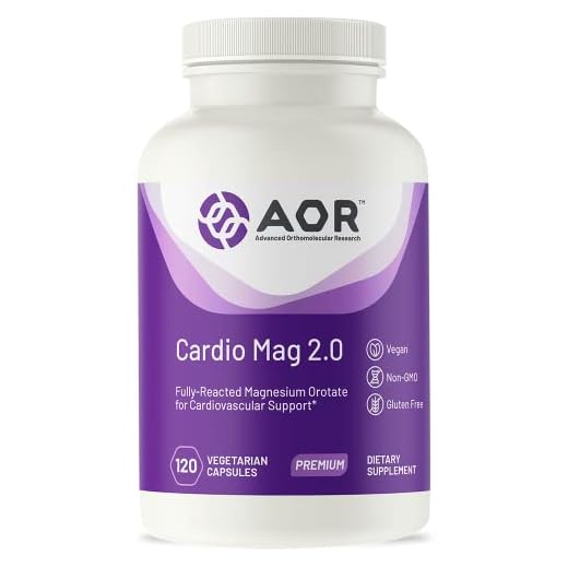 AOR, Cardio Mag 2.0, Supports a Healthy Heart, Muscle Function and Energy, Magnesium Supplement, 30 servings (120 capsules)