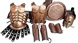 Robin Exports Medieval Armor Greek Corinthian Helmet W/Muscle Jacket Leg ARM Guards Costume Rustic Vintage Home Decor Gifts