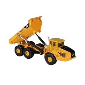 1/87 Scale Diecast Articulated Dump Truck, Metal Construction Vehicle, Collectible Model for Collectors