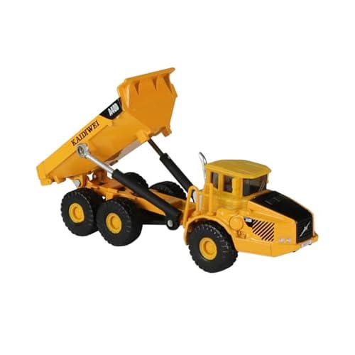 1/87 Scale Diecast Articulated Dump Truck, Metal Construction Vehicle, Collectible Model for Collectors