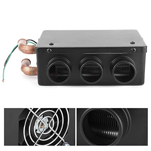 KIMISS Riscaldamento 12V per Auto + Riscaldatore per Auto, 12V 50W Scaldino Invernale Portatile a 3 Fori per Riscaldamento Rapido Antigelo Che Rimuove Il Basso Rumore Auto