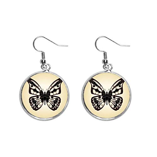 Pendientes mariposa de plata y cerámica un símbolo de transformación