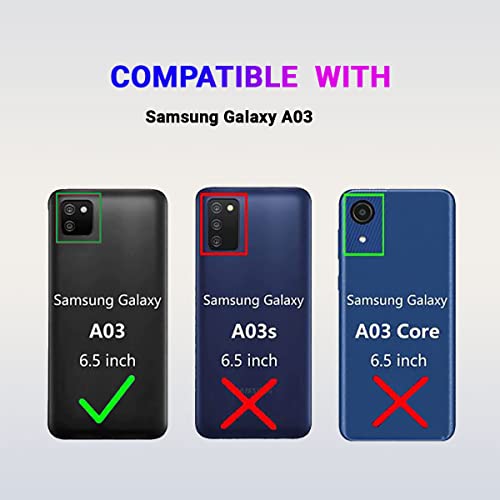 Image of LIRAMARK Silicone Soft Back Cover Case for Samsung Galaxy A03 (Blue)