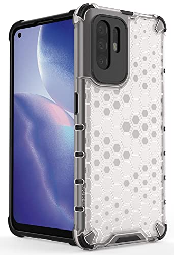 Image of Glasgow Back Case Cover Compatible with Oppo A94 5G (Stylish Design) -Transparent