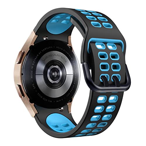 Bracelet montre 20mm silicone incurvé Galaxy Watch 4 Classic pour entraînement et bureau