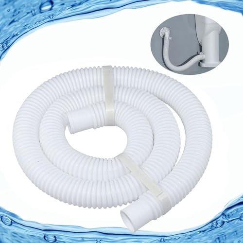 1-1/4 Inch x 3ft Above Ground Pools Replacement Hose for Pump 330 GPH, 530 GPH, and 1,000 GPH Compatible with Intex Coleman Summer Waves Pool Skimmer (White 1-1/4“by 3ft)
