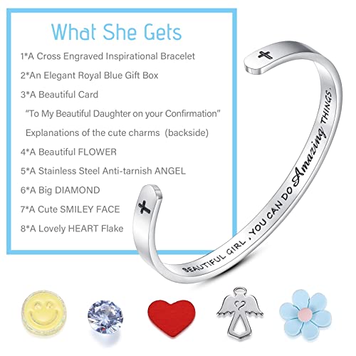 Image of SAM & LORI Confirmation Gifts /First Communion Gifts-Bracelet for Goddaughter Daughter Niece Granddaughter