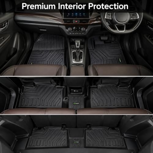 Image of EV MASTER Car Floor Mats for Maruti XL6 Hybrid (2026 Onwards) Complete Set | Waterproof | Anti-Slip | Luxury Premium Car Mat | Full Coverage | Custom Fitted Car Foot Mats (5D Black)