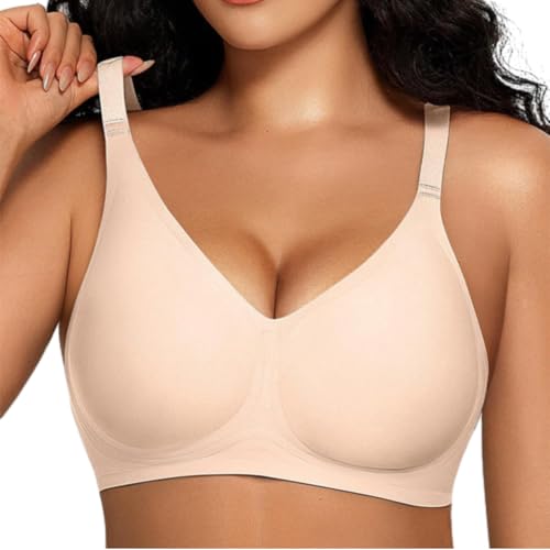 Curvera Jelly Bra, Curvevera Seamless Soft Comfort Jelly Wireless Bras, Supportive Bra Push Up Comfort Soft, T-Shirt Bras