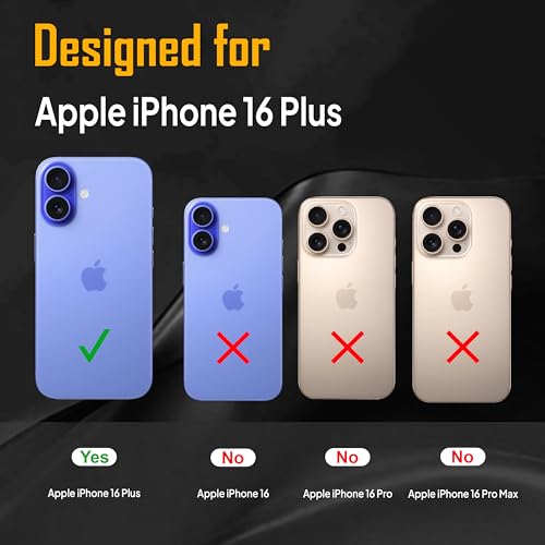 Image of Zapcase Back Case for iPhone 16 Plus | Slim Lifetime Anti-Yellow Crystal-Clear Cover with Elevated Camera Protection & MagSafe Compatibility | Premium German Polycarbonate | Shockproof | Clear