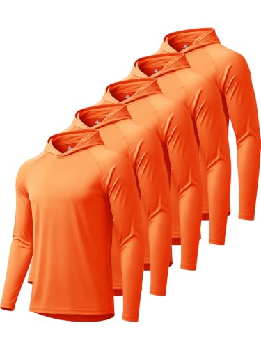 Image of Hoodies for Men UPF 50+ Sun Protection Fishing Shirts Long Sleeve Lightweight Rash Guard Shirt UV SPF Sweatshirt