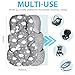Boryokun Infant Carseat Insert 2-in-1 Reversible Cushion Carseat Head Support for Newborn, Breathable Minky Baby Car Seat Cushion for Carseats, Stroller, Swing, Bouncer (Grey)