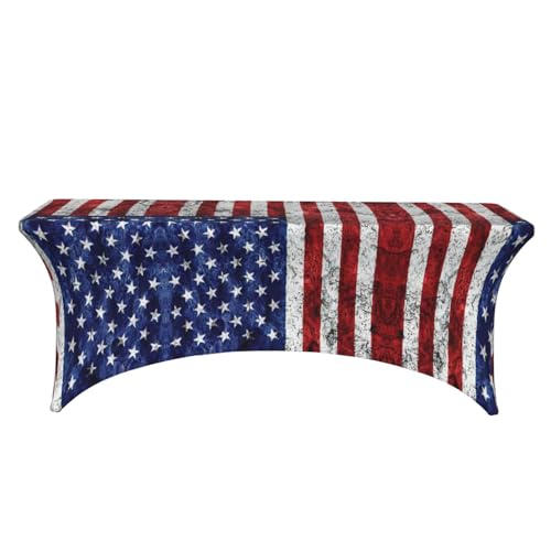 Nappe extensible rectangulaire EdWal élasthanne drapeau américain 1,8 m - 3