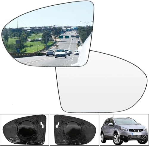 Verre de rétroviseur pour Nissan Qashqai Dualis J10 DCI 2007-2014 côté portière gauche droit