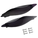 NTHREEAUTO Adjustable Side Heat Shield, Air Wind Deflectors, Wing Windshield Cover Compatible with 2