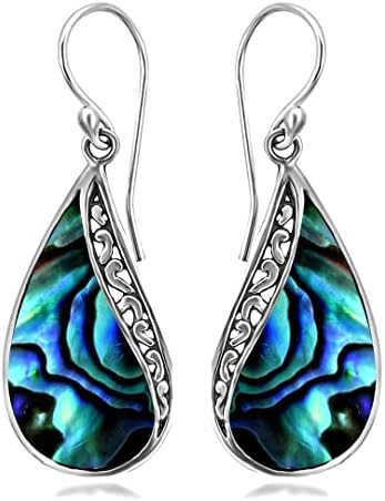 Shop LC Abalone Shell Drop Earrings for Women 925 Sterling Silver Vintage Fashion Beach Jewelry Gifts